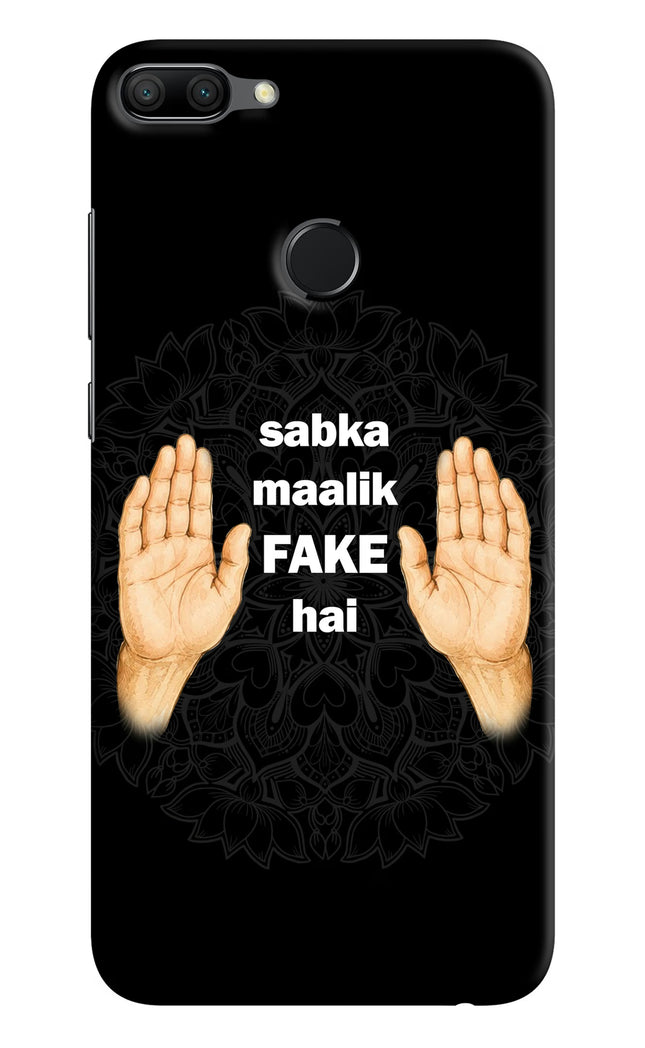 Sabka Malik Fake Honor 9N Hard Case Back Cover by Casekaro