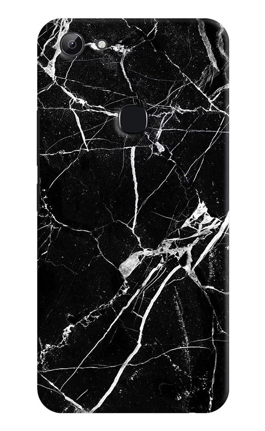 Black Marble Pattern Vivo Y83 Hard Case Back Cover by Casekaro