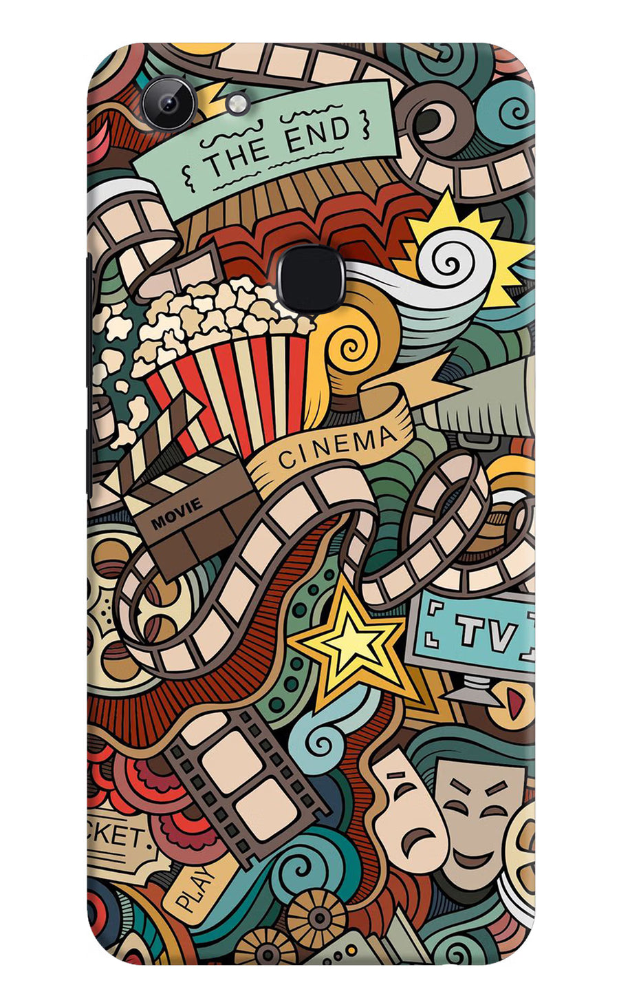 Cinema Abstract Vivo Y83 Back Cover, Hard case