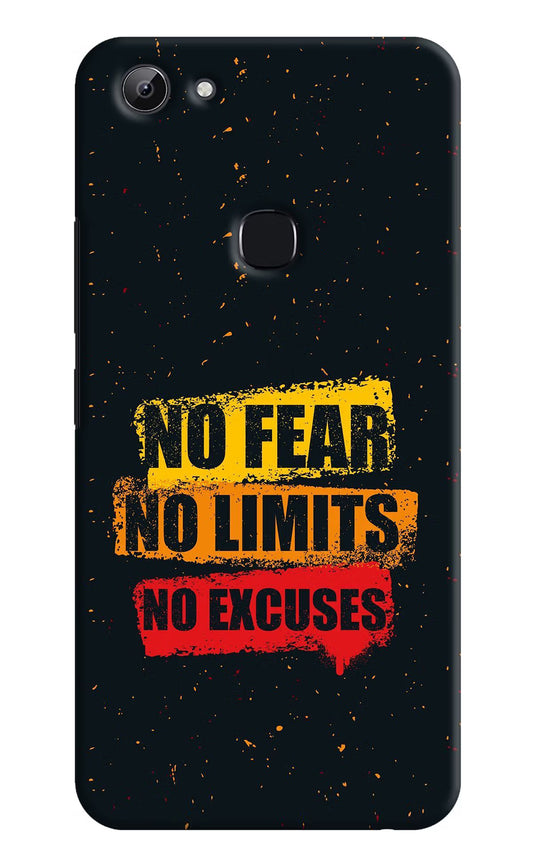 No Fear No Limits No Excuse Vivo Y83 Hard Case Back Cover by Casekaro
