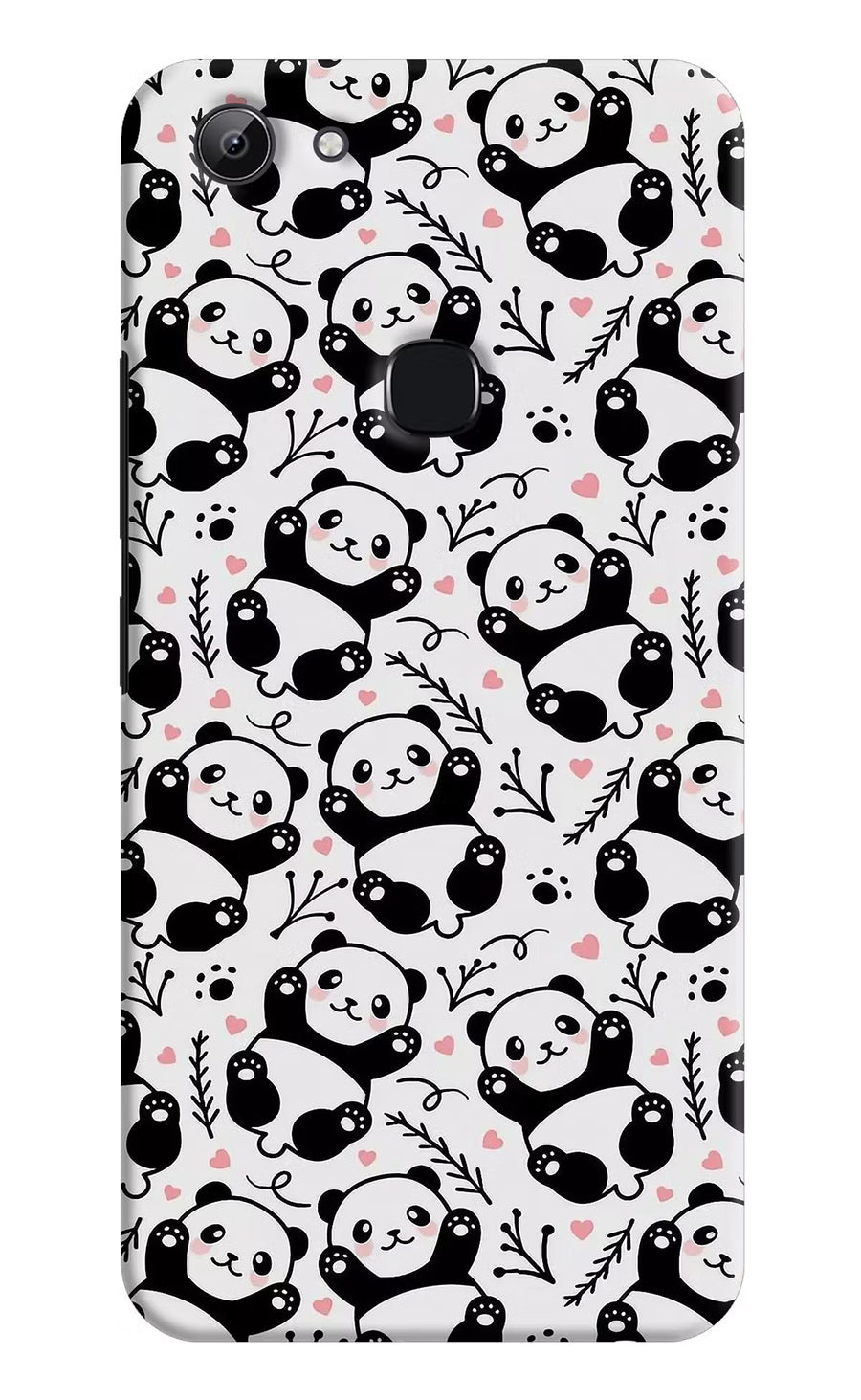Cute Panda Vivo Y83 Back Cover, Hard case
