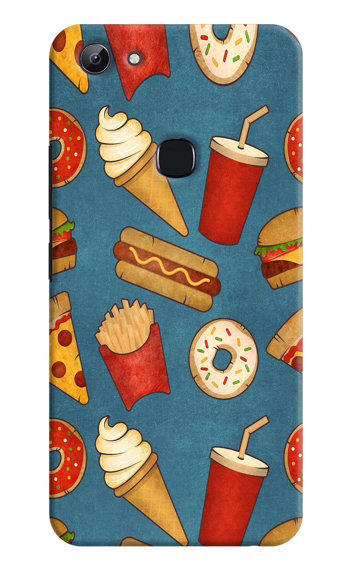 Foodie Vivo Y83 Hard Case Back Cover by Casekaro