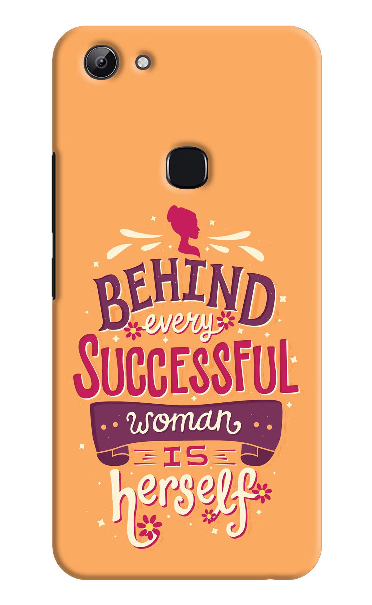Behind Every Successful Woman There Is Herself Vivo Y83 Hard Case Back Cover by Casekaro