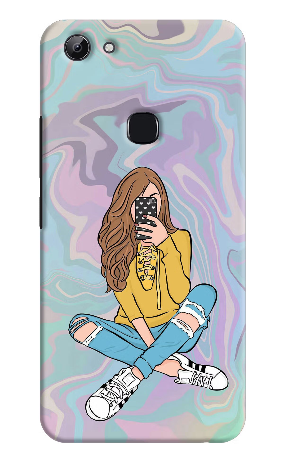 Selfie Girl Vivo Y83 Hard Case Back Cover by Casekaro