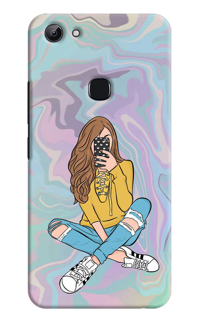 Selfie Girl Vivo Y83 Hard Case Back Cover by Casekaro