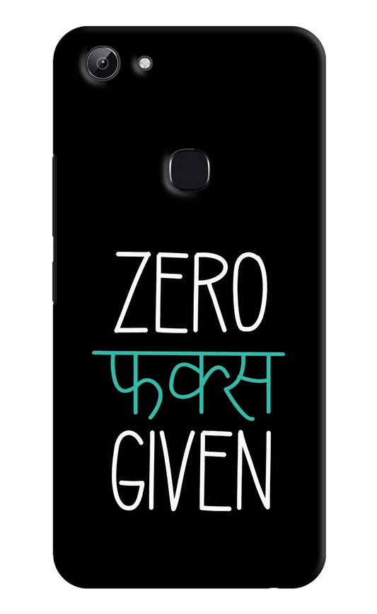 Zero Fucks Given Vivo Y83 Hard Case Back Cover by Casekaro
