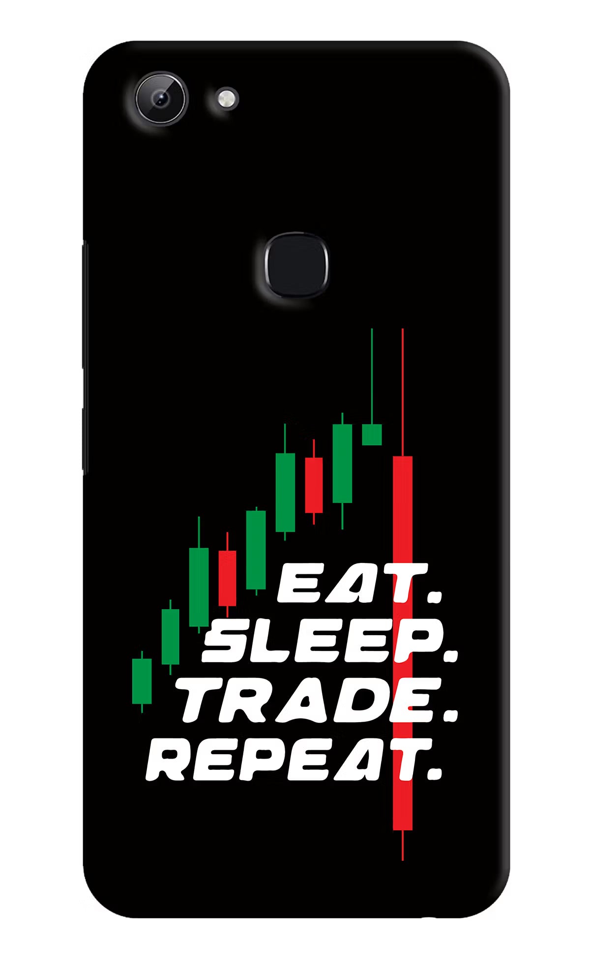 Eat Sleep Trade Repeat Vivo Y83 Hard Case Back Cover by Casekaro