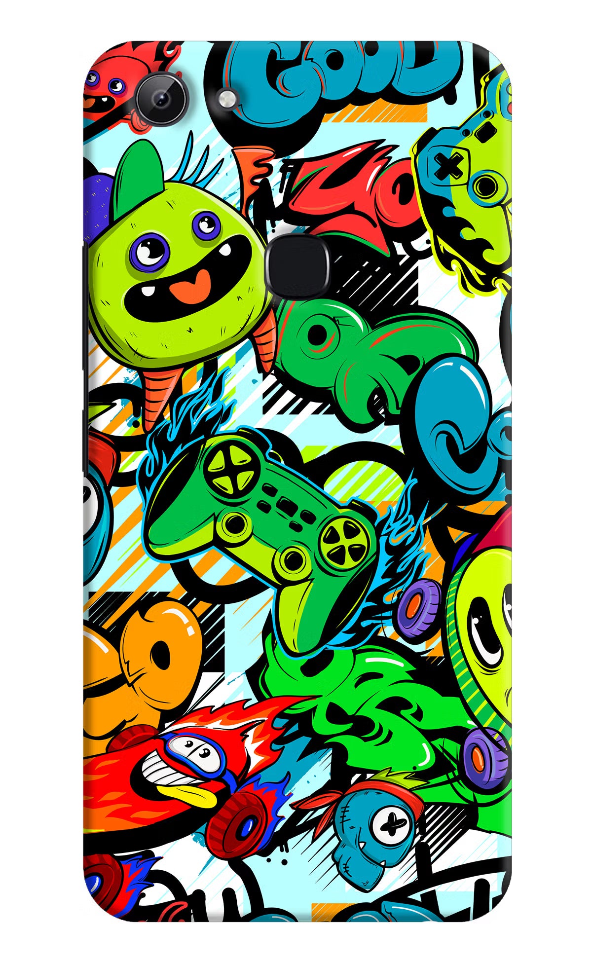 Game Doodle Vivo Y83 Hard Case Back Cover by Casekaro