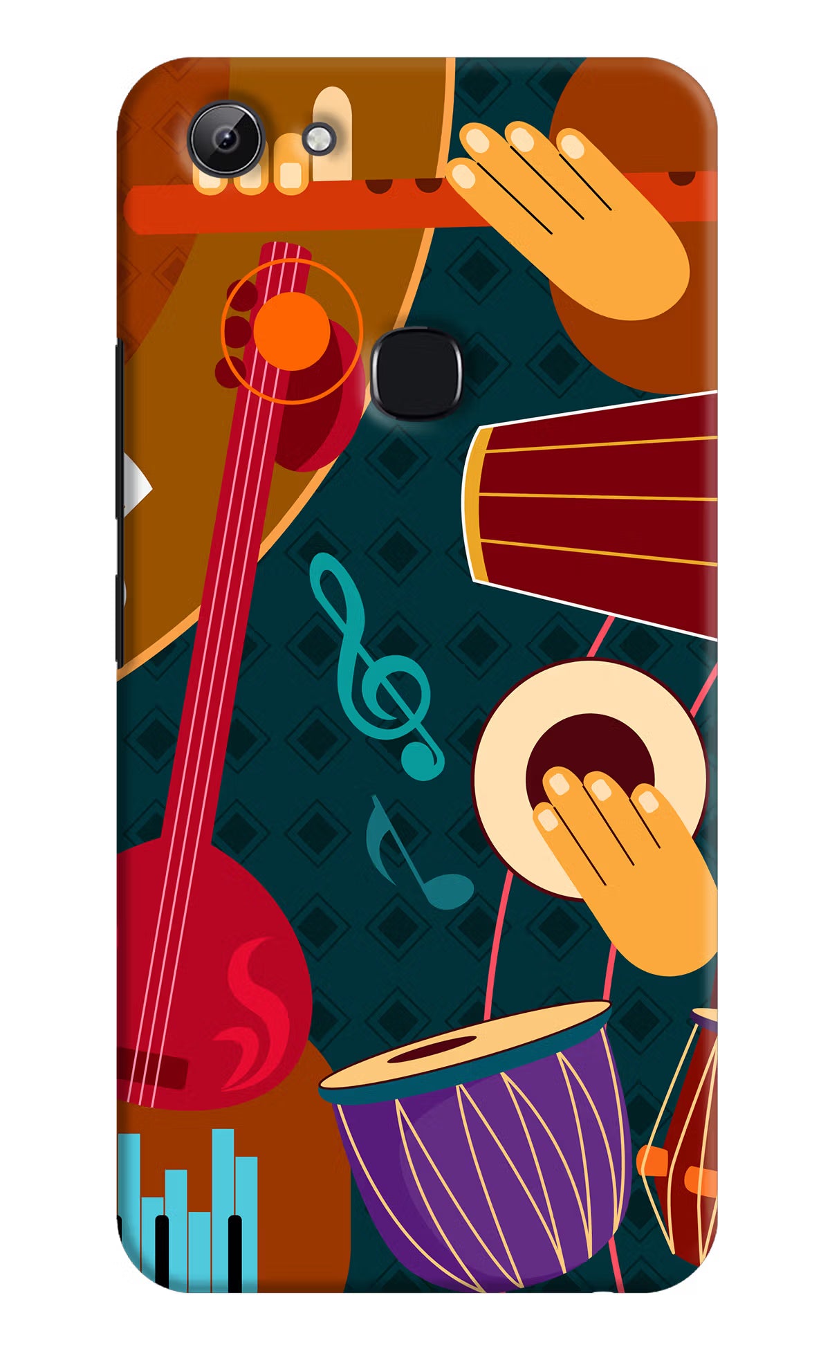 Music Instrument Vivo Y83 Hard Case Back Cover by Casekaro
