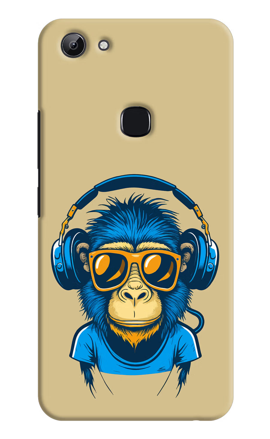 Monkey Headphone Vivo Y83 Back Cover, Hard case