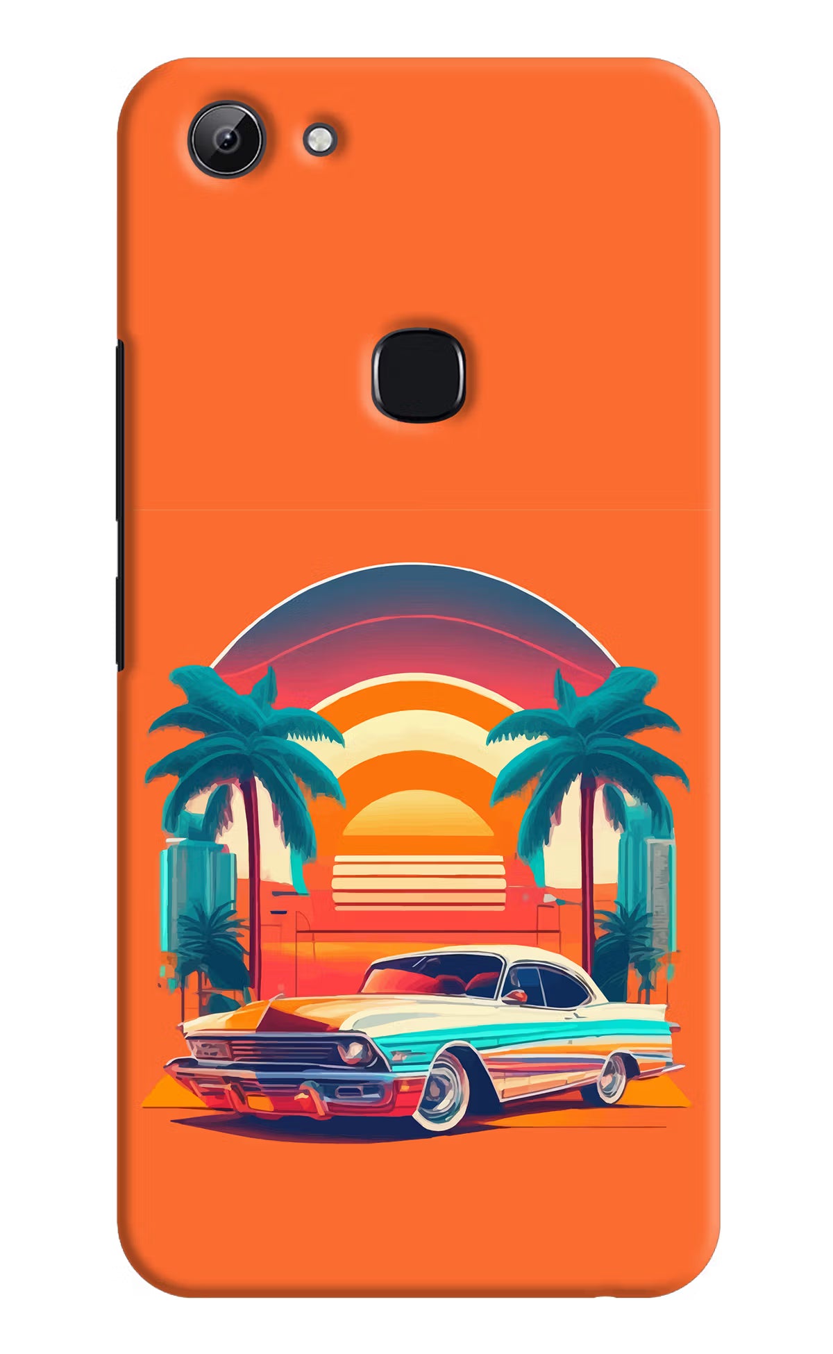 Palm Drive 80s Vivo Y83 Hard Case Back Cover by Casekaro