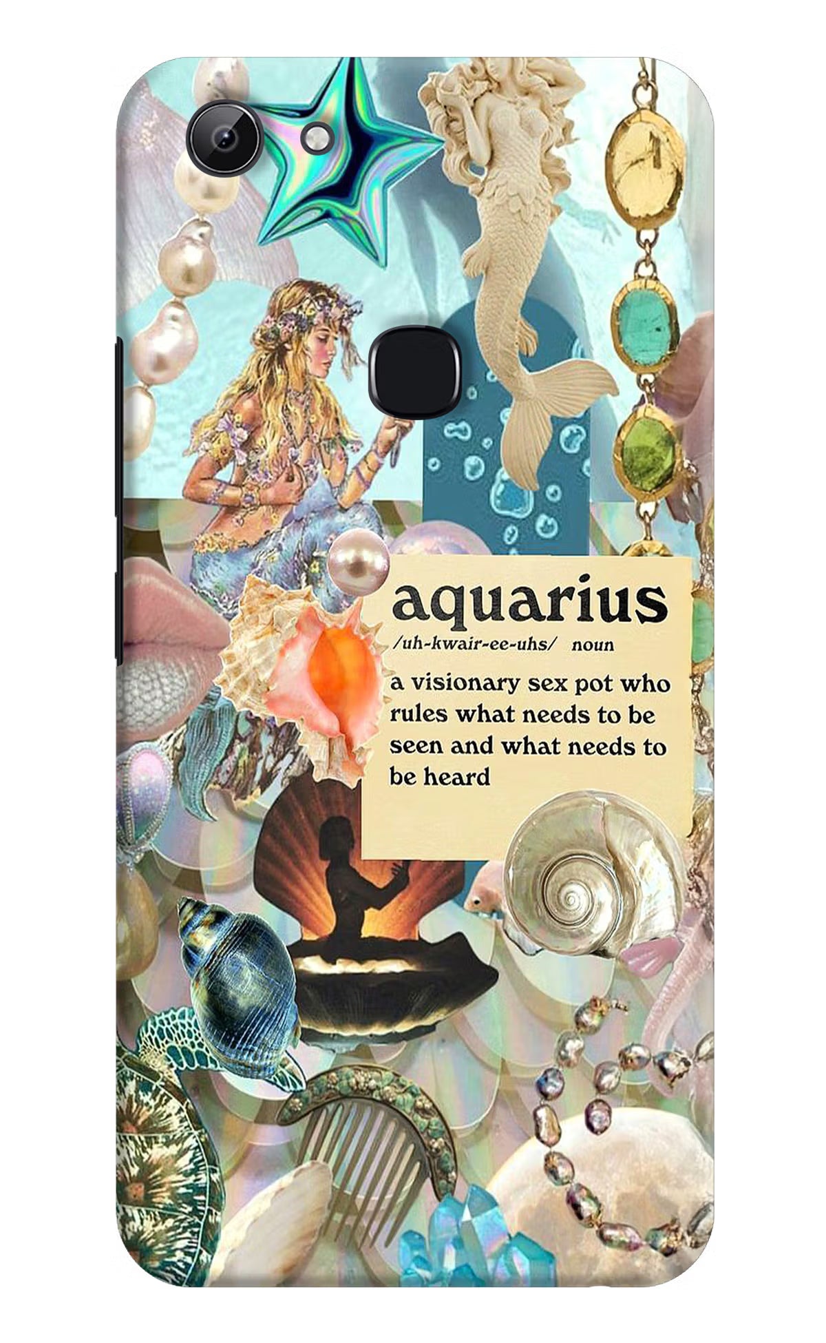 Aquarius Zodiac Vivo Y83 Hard Case Back Cover by Casekaro