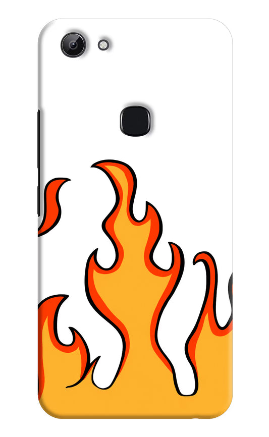 Fired Up – White Vivo Y83 Hard Case Back Cover by Casekaro