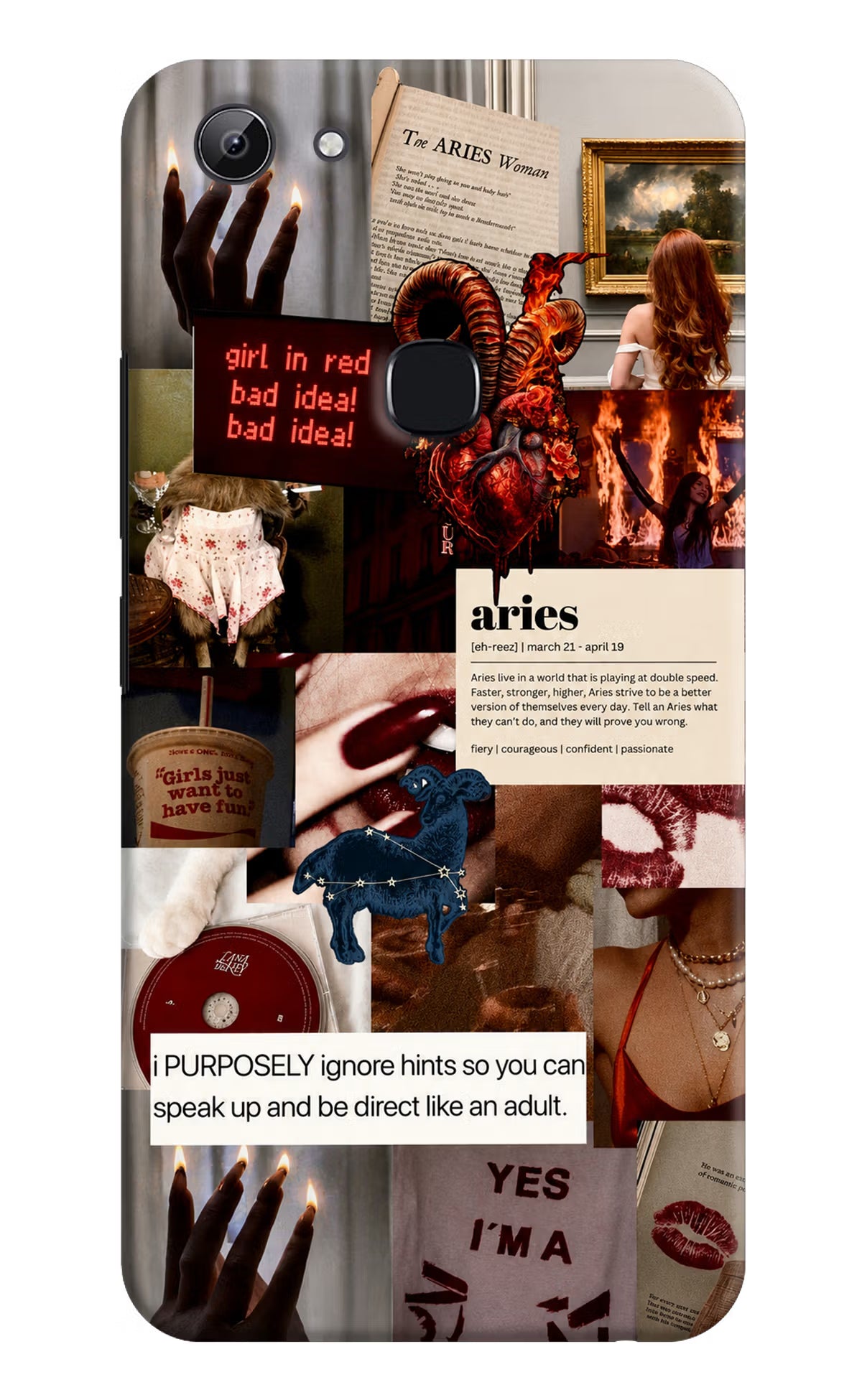 Zodiac Aries Vivo Y83 Back Cover