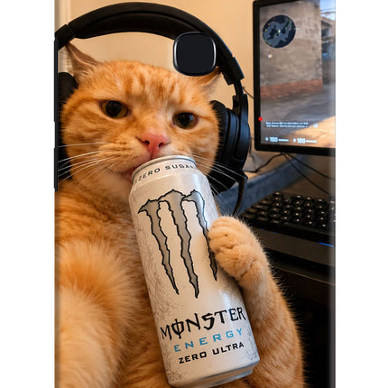 Gamer Cat Energy Vivo Y83 Hard Case Back Cover by Casekaro