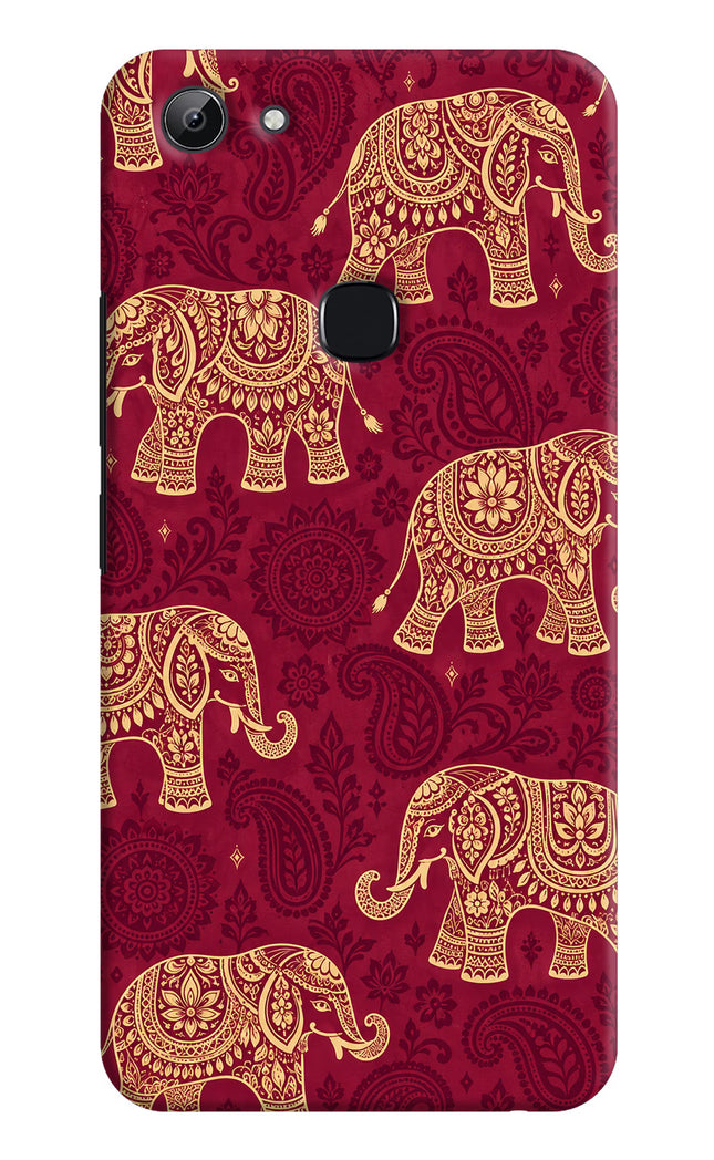 Maroon Elephant Vivo Y83 Hard Case Back Cover by Casekaro