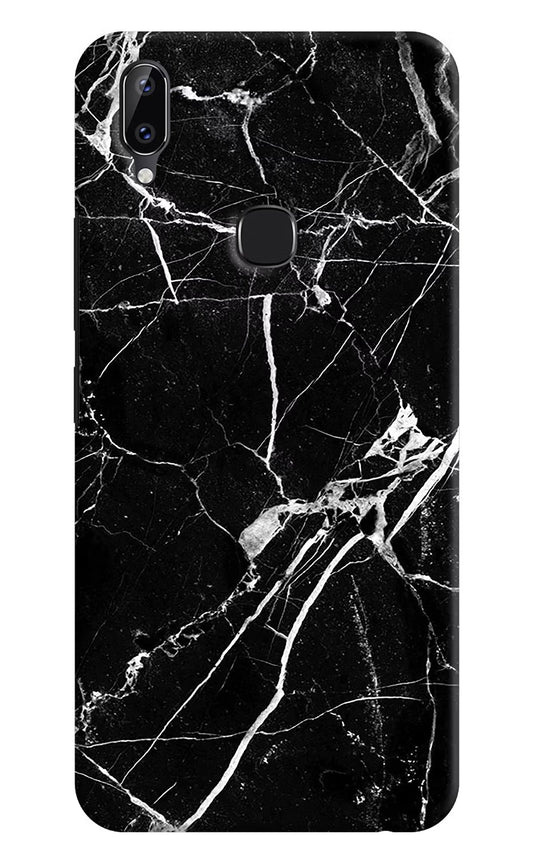 Black Marble Pattern Vivo Y83 Pro Hard Case Back Cover by Casekaro