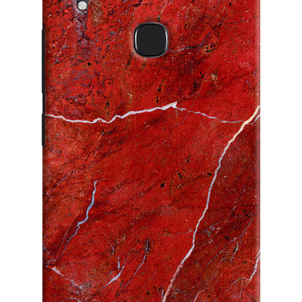 Red Marble Design Vivo Y83 Pro Hard Case Back Cover by Casekaro