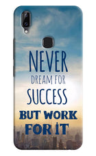 Never Dream For Success But Work For It Vivo Y83 Pro Hard Case Back Cover by Casekaro