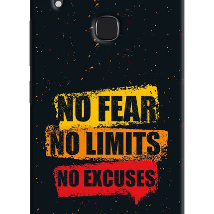 No Fear No Limits No Excuse Vivo Y83 Pro Hard Case Back Cover by Casekaro