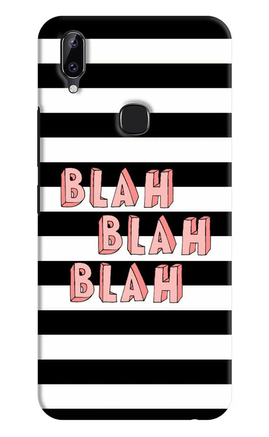 Blah Blah Blah Vivo Y83 Pro Hard Case Back Cover by Casekaro