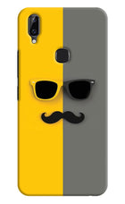 Sunglasses with Mustache Vivo Y83 Pro Hard Case Back Cover by Casekaro