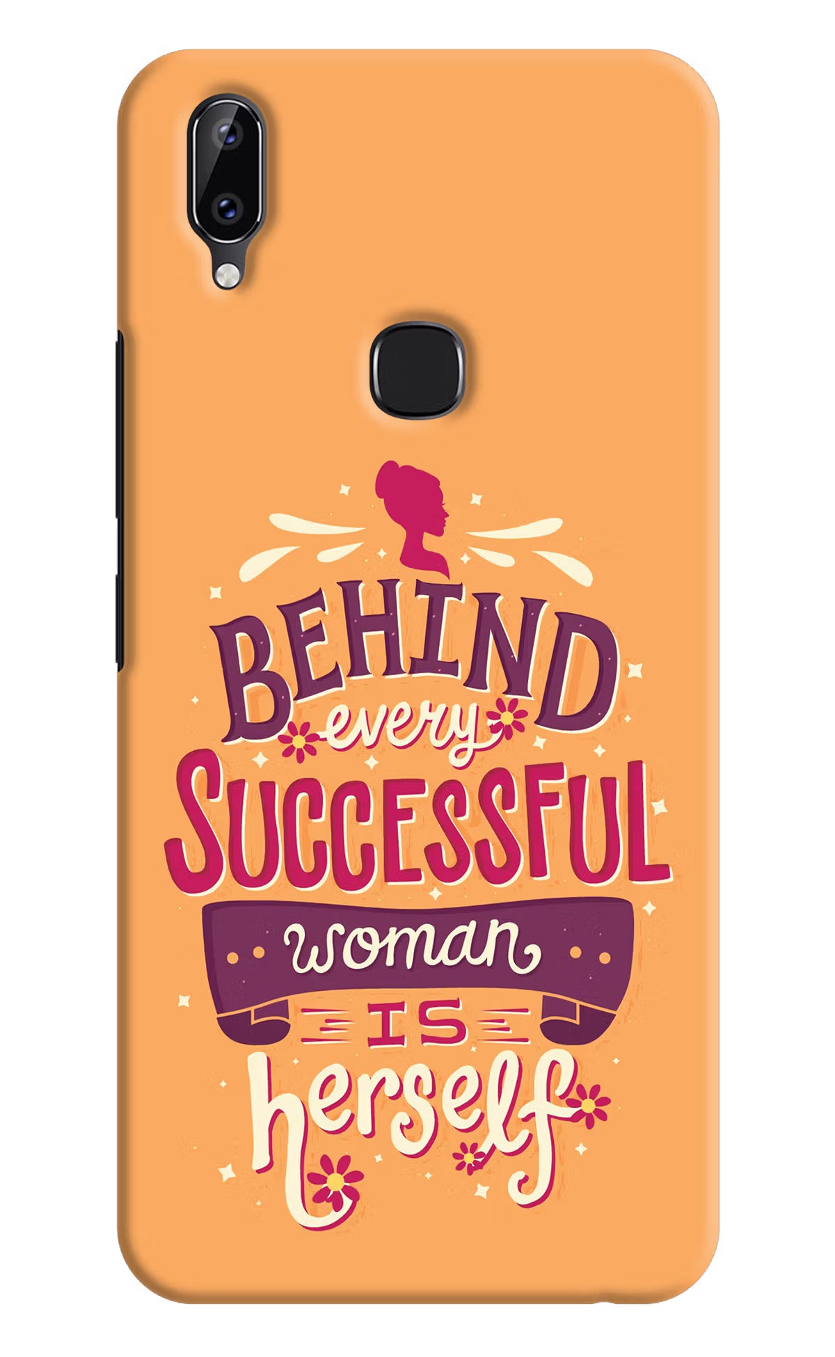 Behind Every Successful Woman There Is Herself Vivo Y83 Pro Hard Case Back Cover by Casekaro
