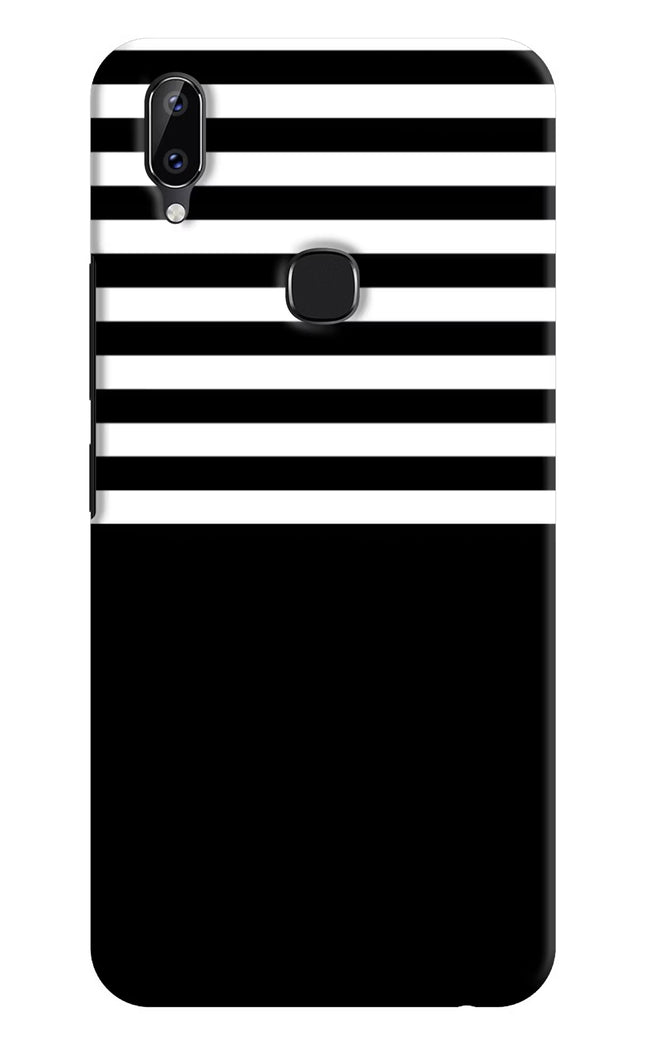 Black and White Print Vivo Y83 Pro Hard Case Back Cover by Casekaro