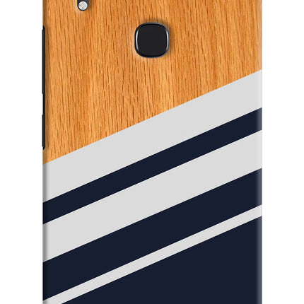Blue and white wooden Vivo Y83 Pro Hard Case Back Cover by Casekaro