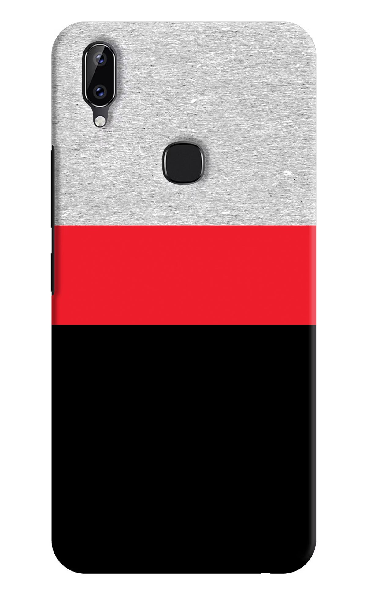 Tri Color Pattern Vivo Y83 Pro Hard Case Back Cover by Casekaro