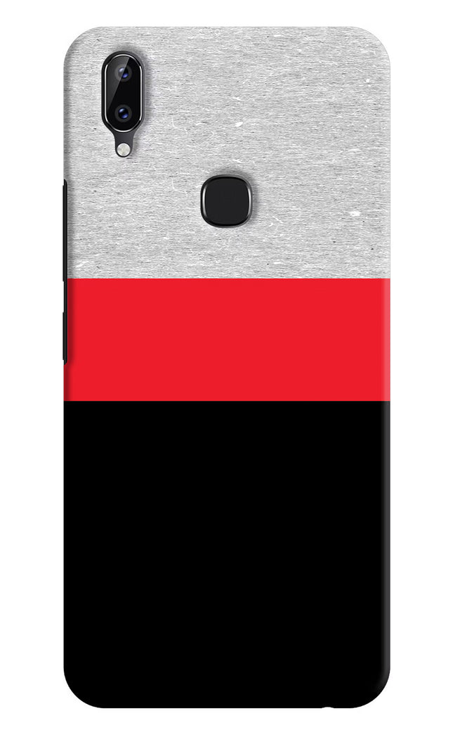 Tri Color Pattern Vivo Y83 Pro Hard Case Back Cover by Casekaro