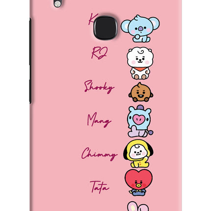 BTS names Vivo Y83 Pro Hard Case Back Cover by Casekaro