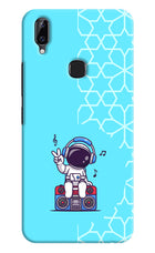 Cute Astronaut Chilling Vivo Y83 Pro Hard Case Back Cover by Casekaro