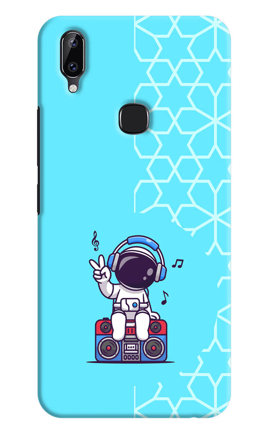 Cute Astronaut Chilling Vivo Y83 Pro Hard Case Back Cover by Casekaro