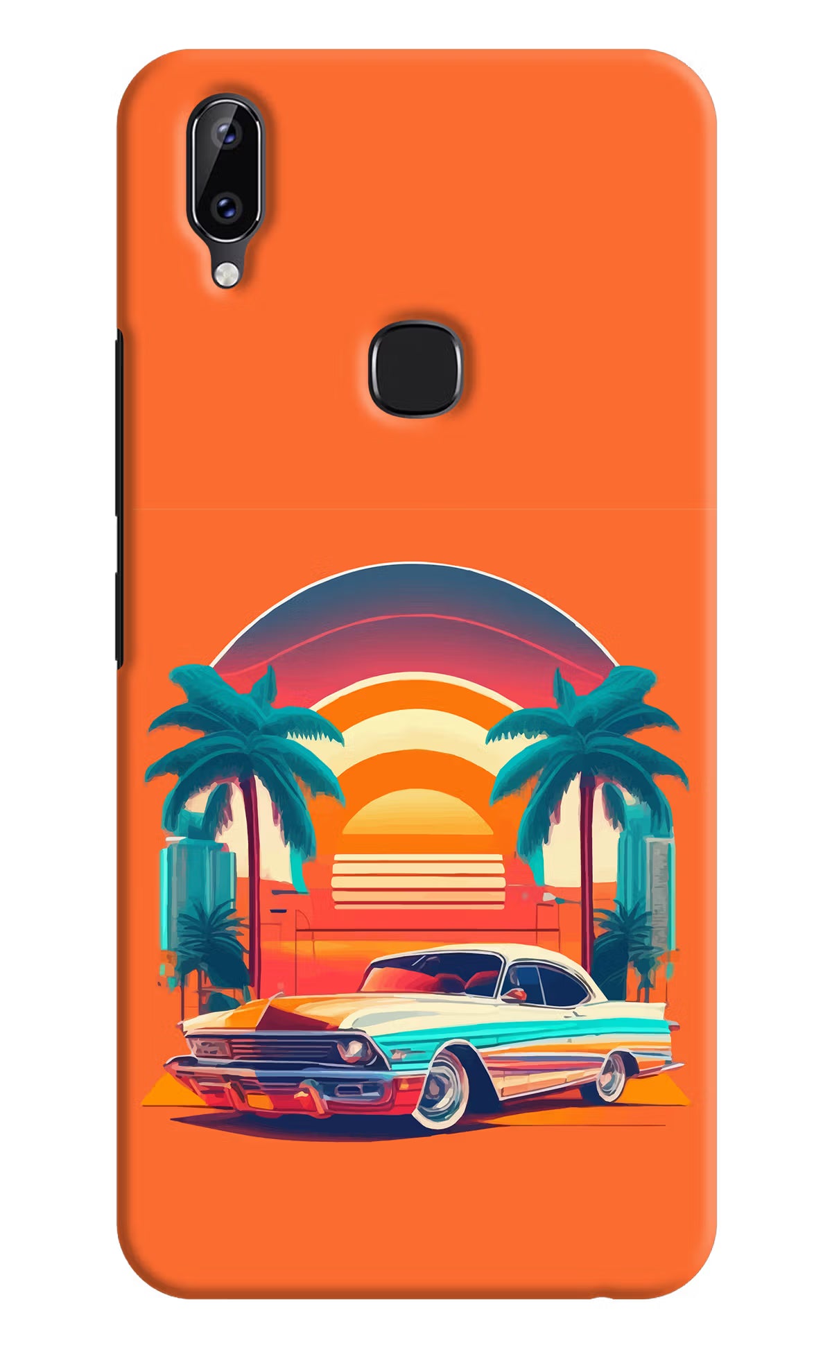 Palm Drive 80s Vivo Y83 Pro Hard Case Back Cover by Casekaro