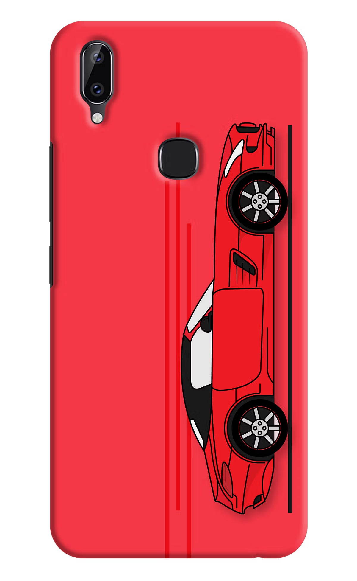 Red Velocity Vivo Y83 Pro Hard Case Back Cover by Casekaro