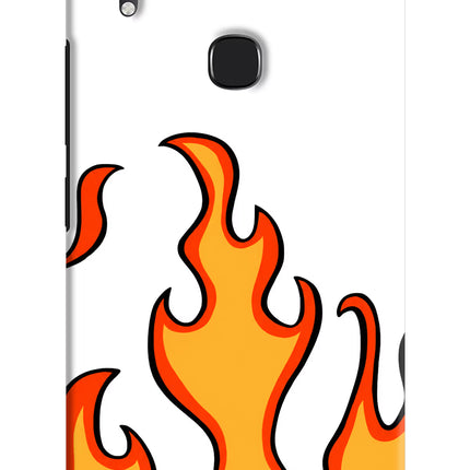 Fired Up – White Vivo Y83 Pro Hard Case Back Cover by Casekaro
