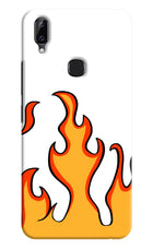 Fired Up – White Vivo Y83 Pro Hard Case Back Cover by Casekaro