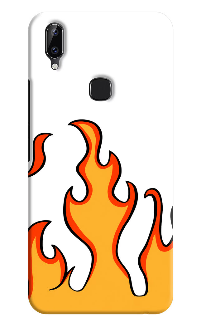 Fired Up – White Vivo Y83 Pro Hard Case Back Cover by Casekaro
