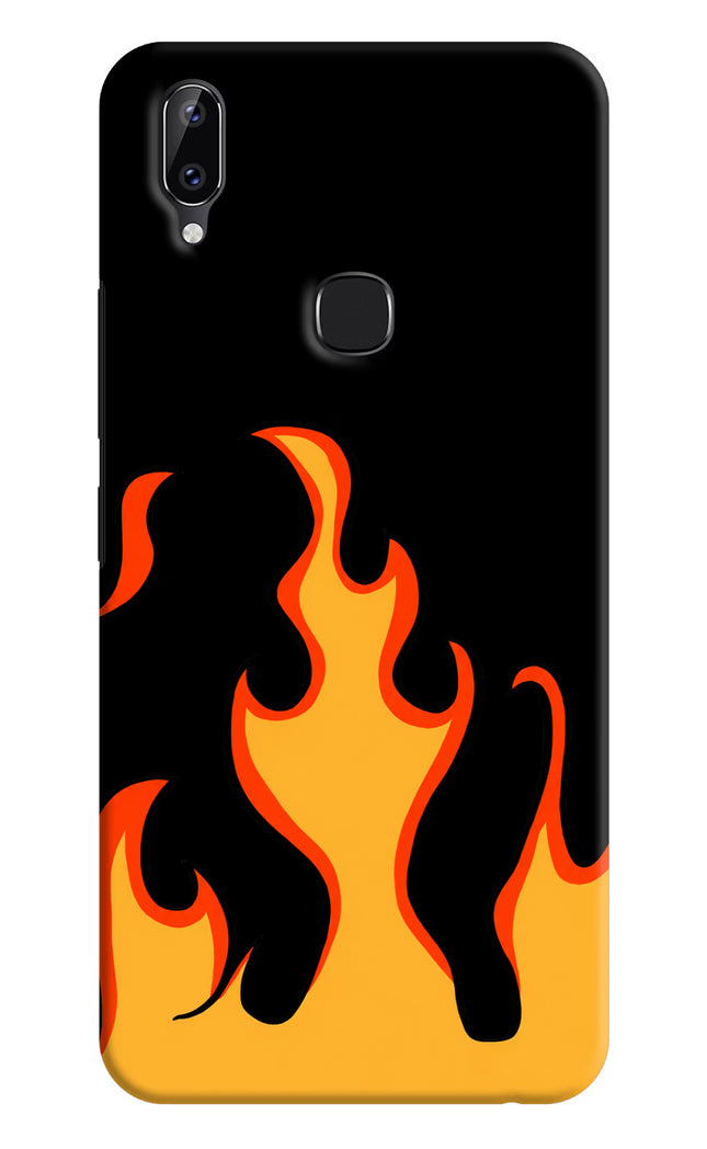 Fired Up – Black Vivo Y83 Pro Hard Case Back Cover by Casekaro