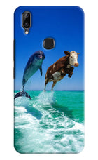 Dolphin vs Cow Vivo Y83 Pro Hard Case Back Cover by Casekaro