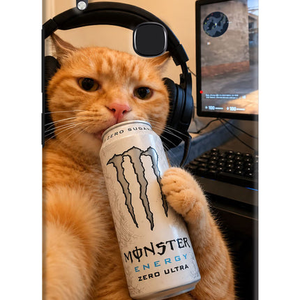 Gamer Cat Energy Vivo Y83 Pro Hard Case Back Cover by Casekaro