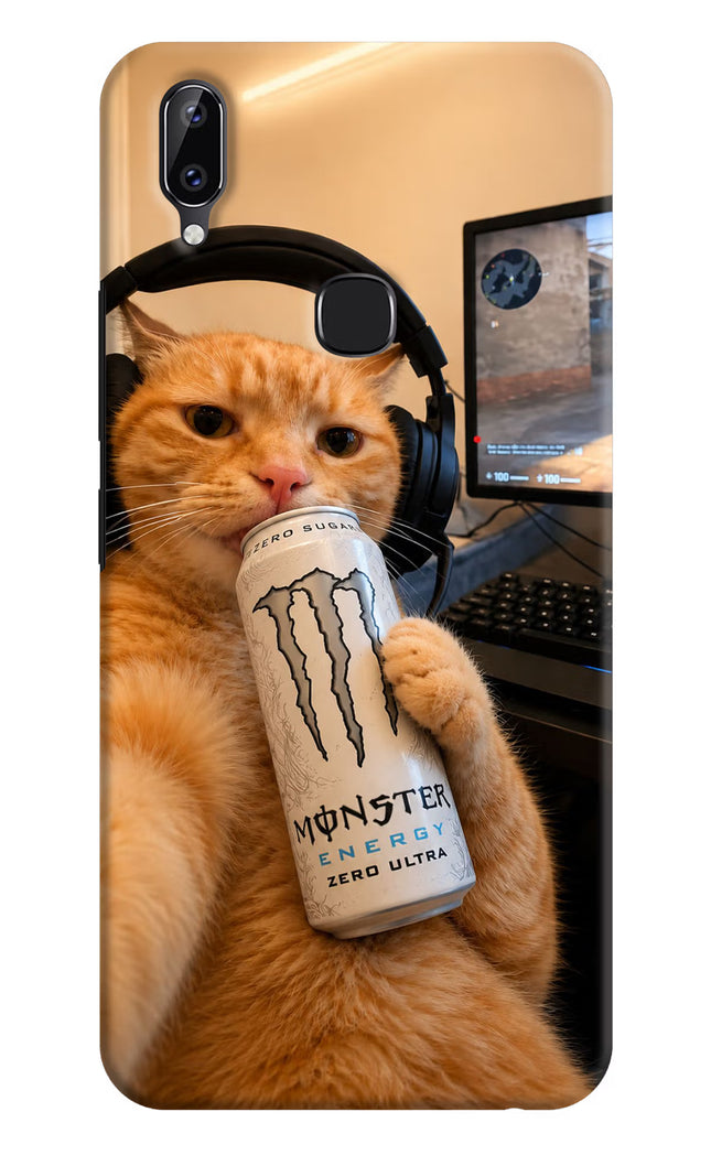 Gamer Cat Energy Vivo Y83 Pro Hard Case Back Cover by Casekaro