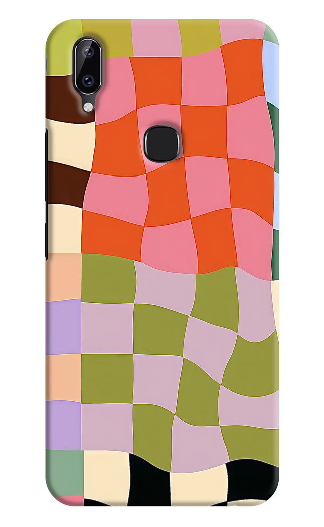 Wavy Grid Vivo Y83 Pro Hard Case Back Cover by Casekaro