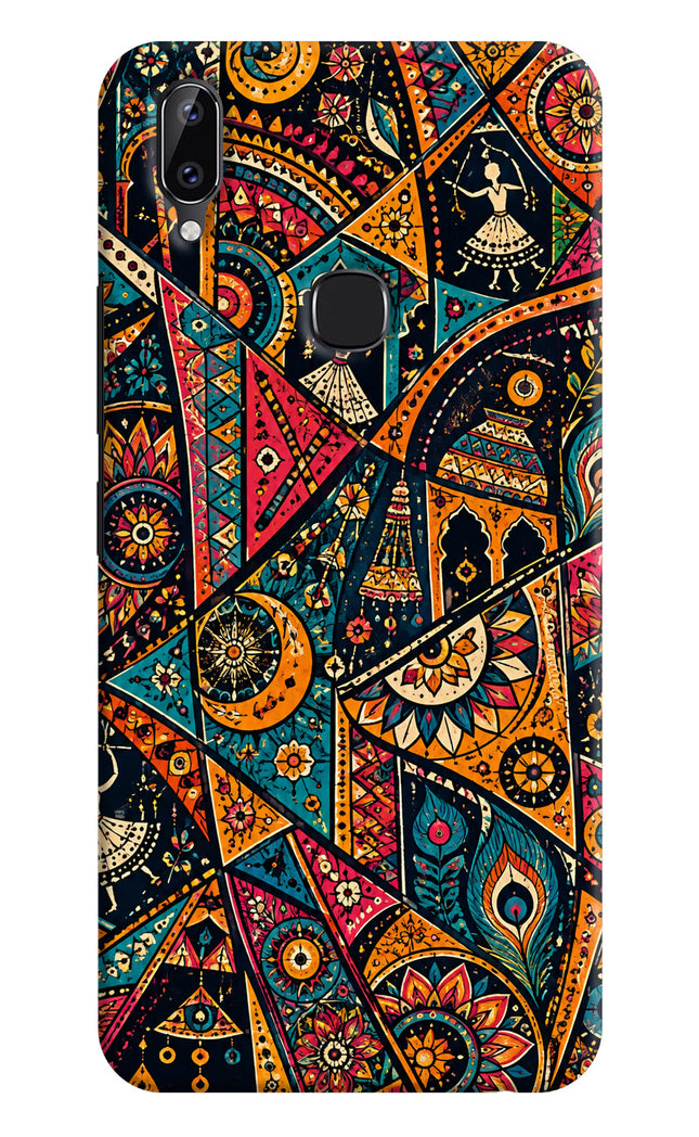 Folk Print Vivo Y83 Pro Hard Case Back Cover by Casekaro