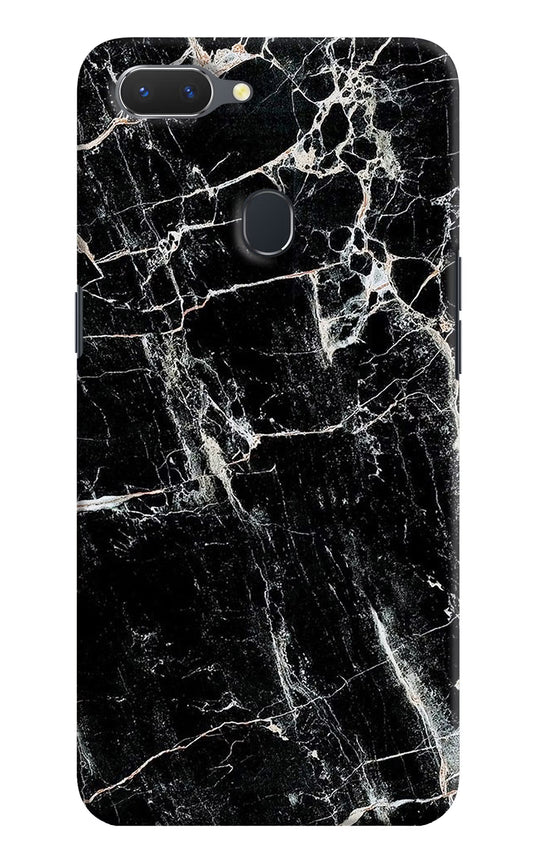 Black Marble Texture Realme 2 Hard Case Back Cover by Casekaro