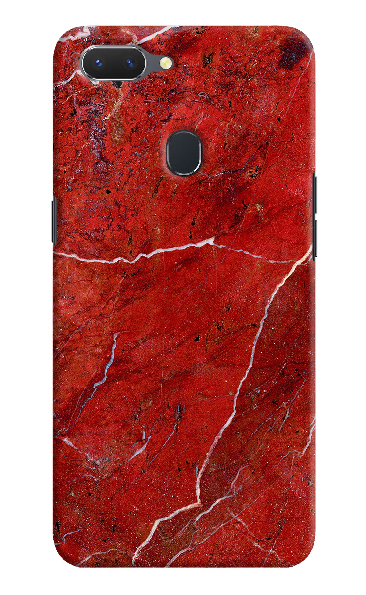 Red Marble Design Realme 2 Hard Case Back Cover by Casekaro