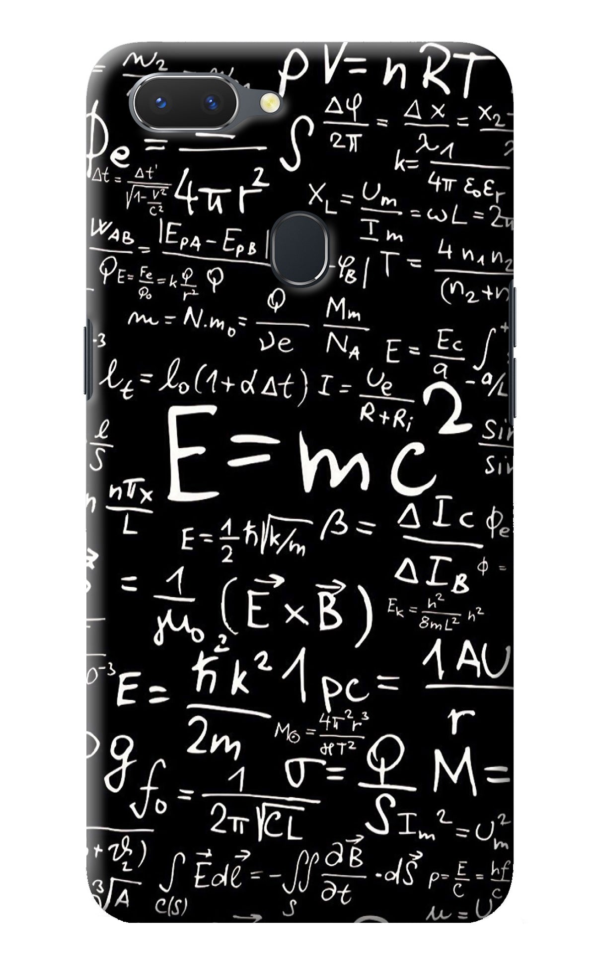 Physics Albert Einstein Formula Realme 2 Back Cover
