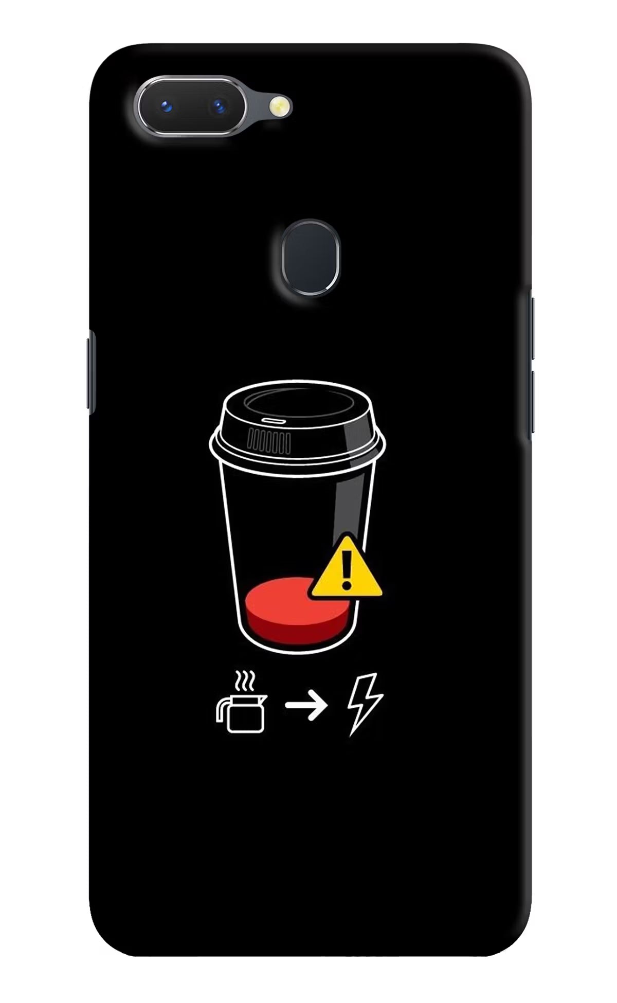 Coffee Realme 2 Hard Case Back Cover by Casekaro