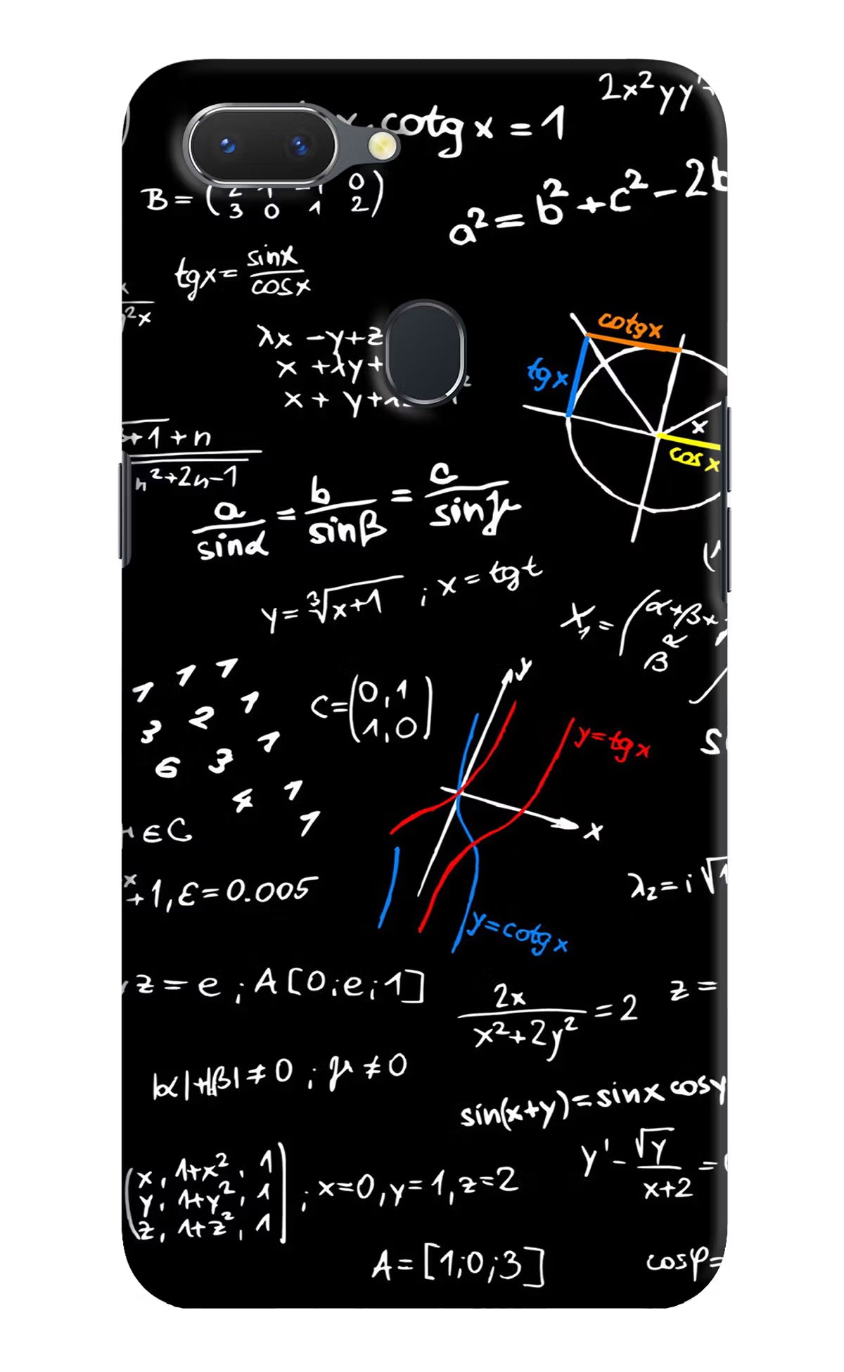 Mathematics Formula Realme 2 Hard Case Back Cover by Casekaro